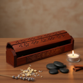 Coffret 7 chakras sur meuble zen