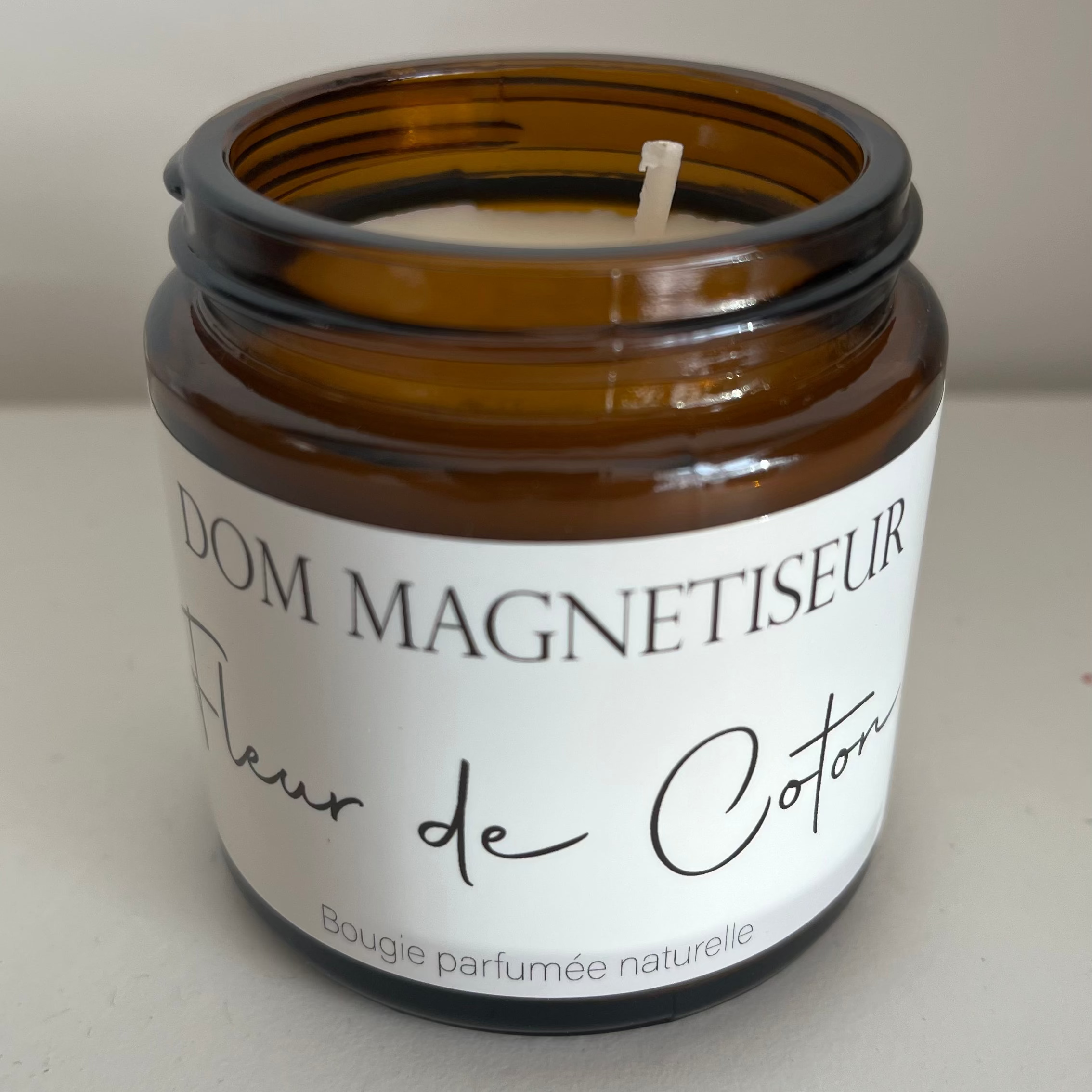 Bougie Naturelle 100% – Fleur de coton – 20h