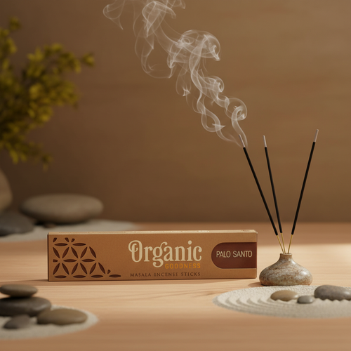 Palo Santo Masala fond zen avec fumée