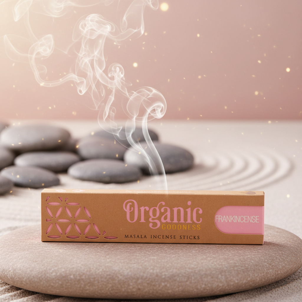 Frankincense Masala fond zen avec fumée