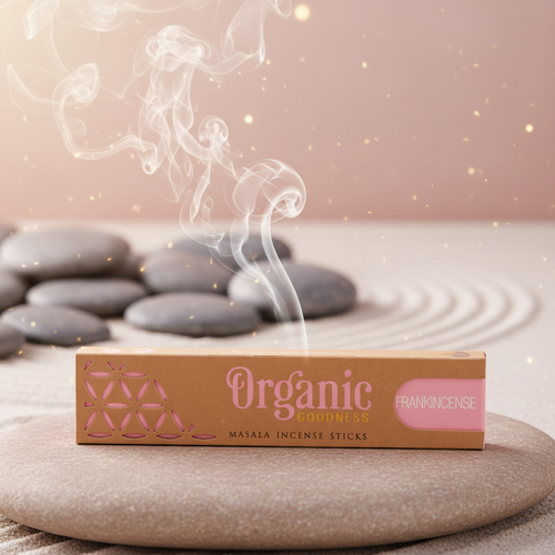 Frankincense Masala fond zen avec fumée
