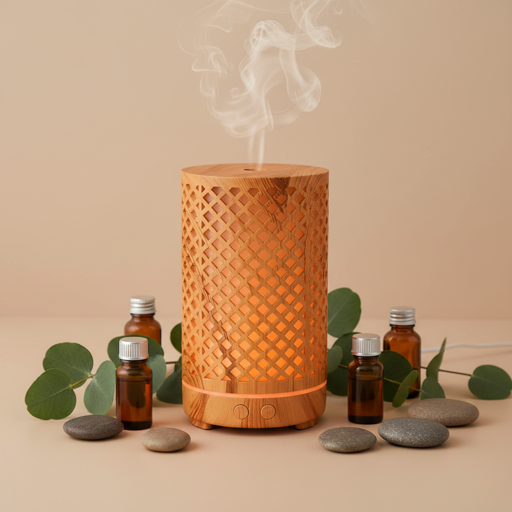 Diffuseur d'huiles essentielles ambiance zen et détente