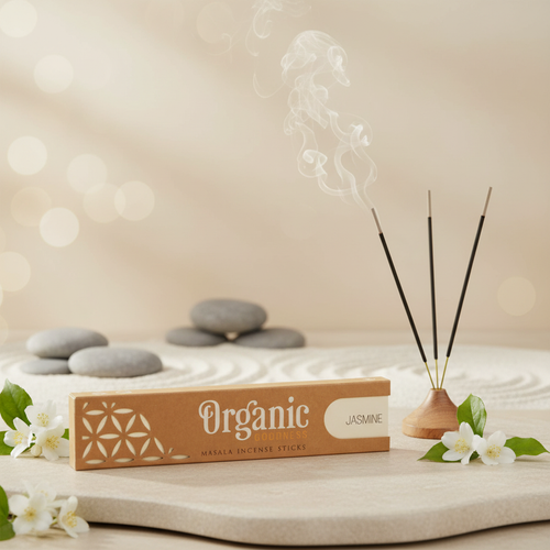 Jasmine Masala fond zen avec fumée