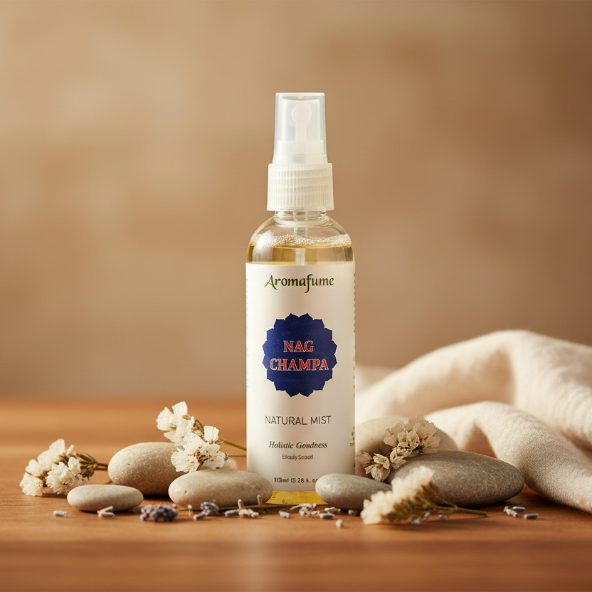 Spray Nag Champa Aromafume sur table zen