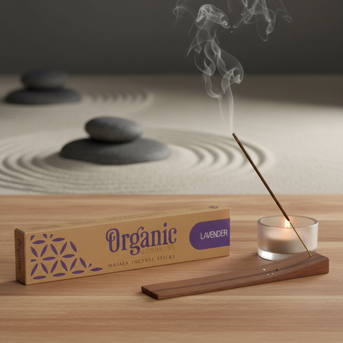 Lavender Masala fond zen avec fumée