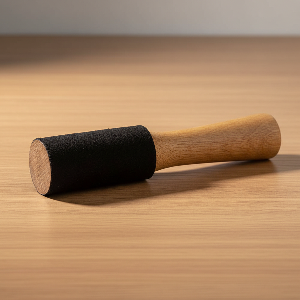 Maillet sur table zen